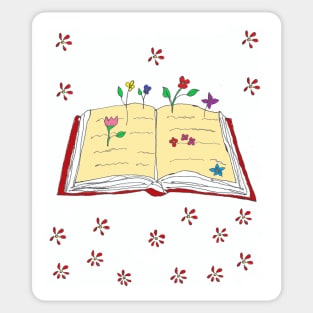 Reading and Growing Sticker